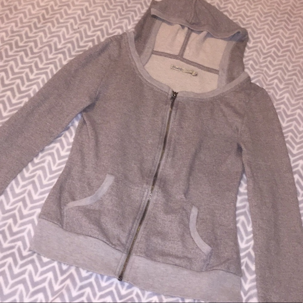 Brooklyn Cloth Hooded Raglan Jacket.
